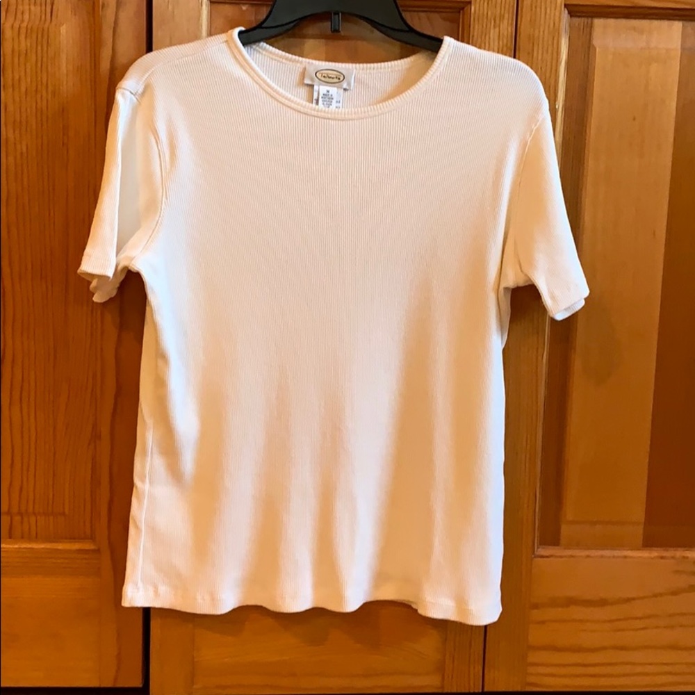 Off white ribbed top
